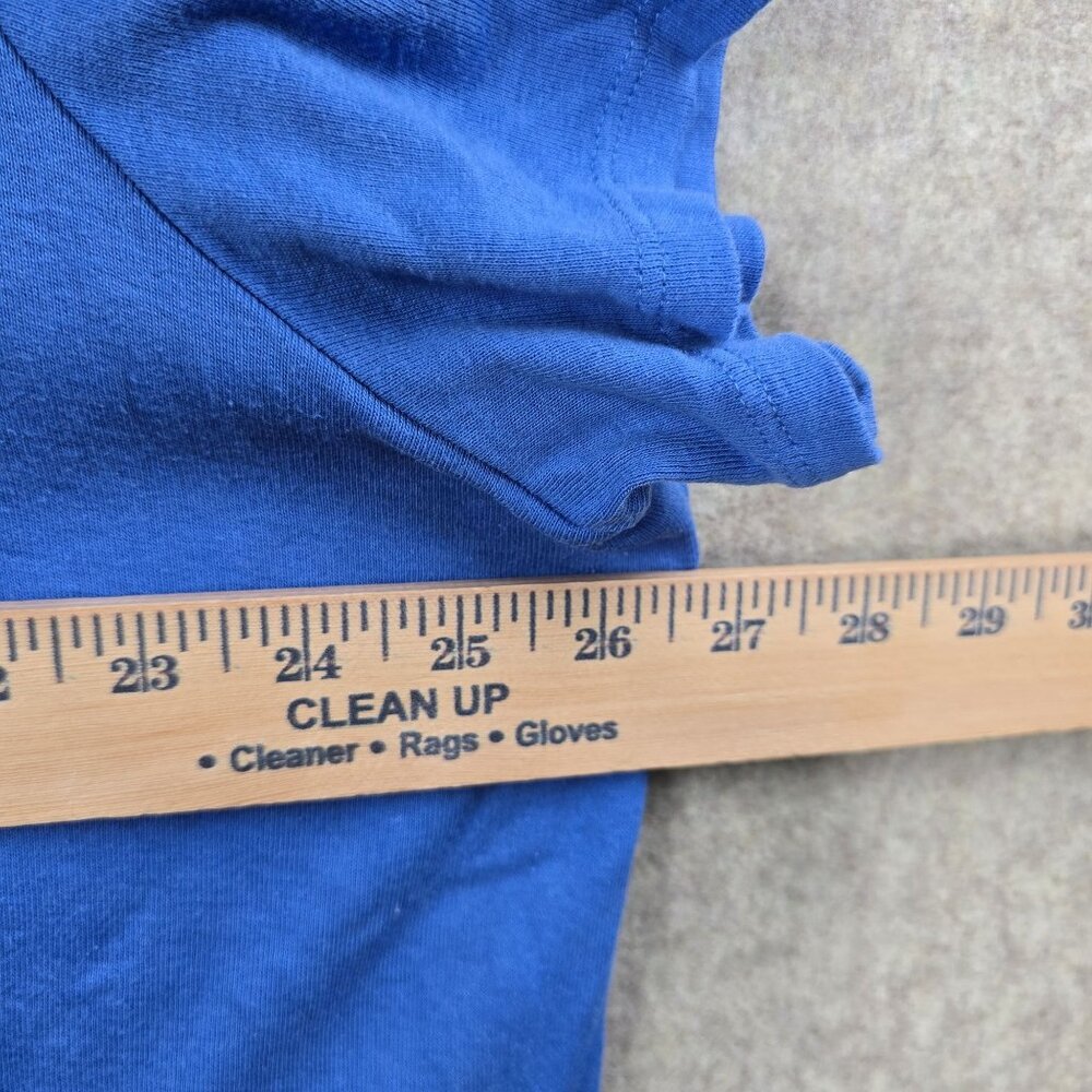 Croft & Barrow Womens Classic Blue Cotton Tee Shirt V-Neck Relaxed Fit Size 3X - Picture 6 of 6